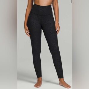 Lululemon Align Leggings High-Rise Pant 28" Segment Emboss shiny print